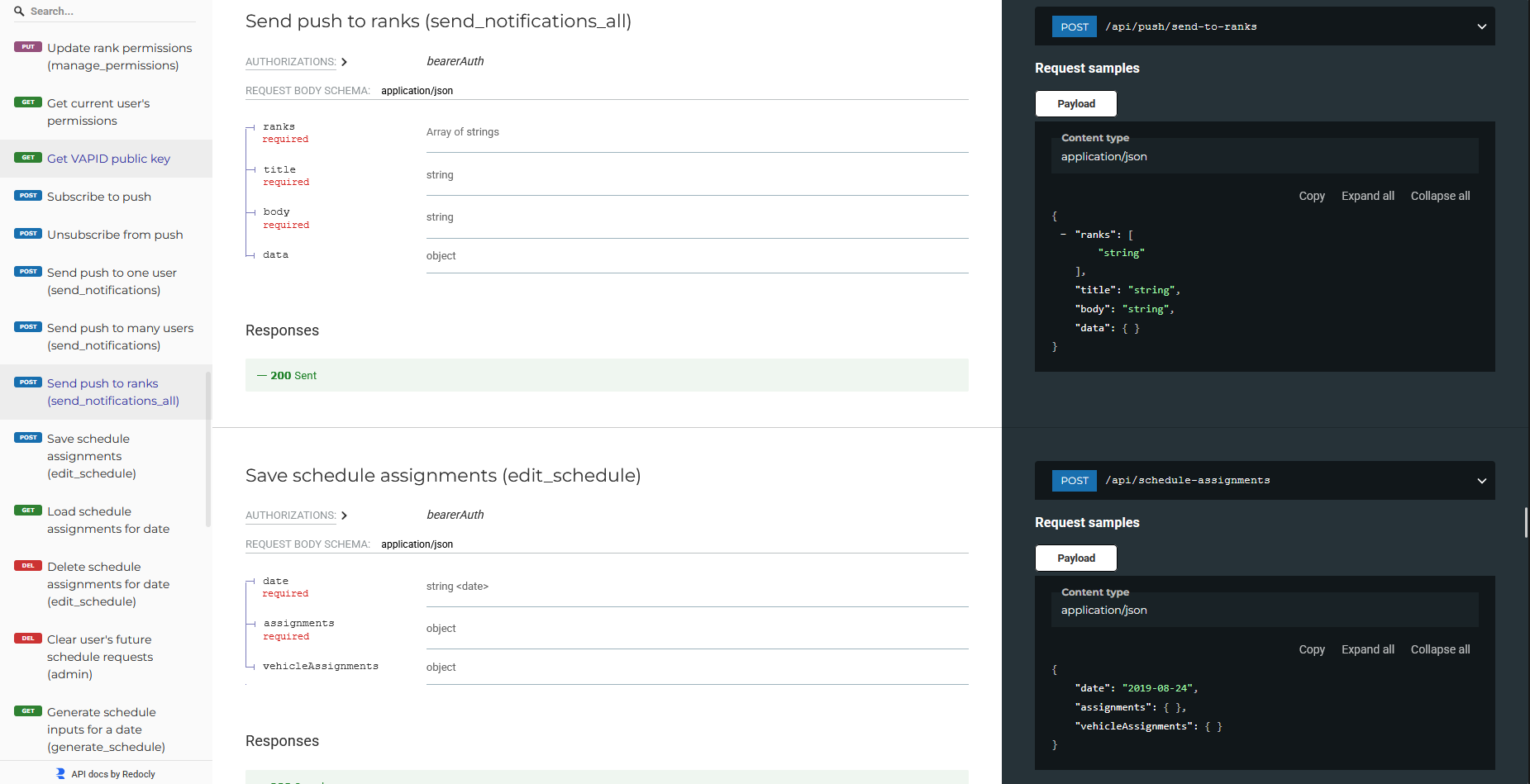 OpenAPI in Swagger UI