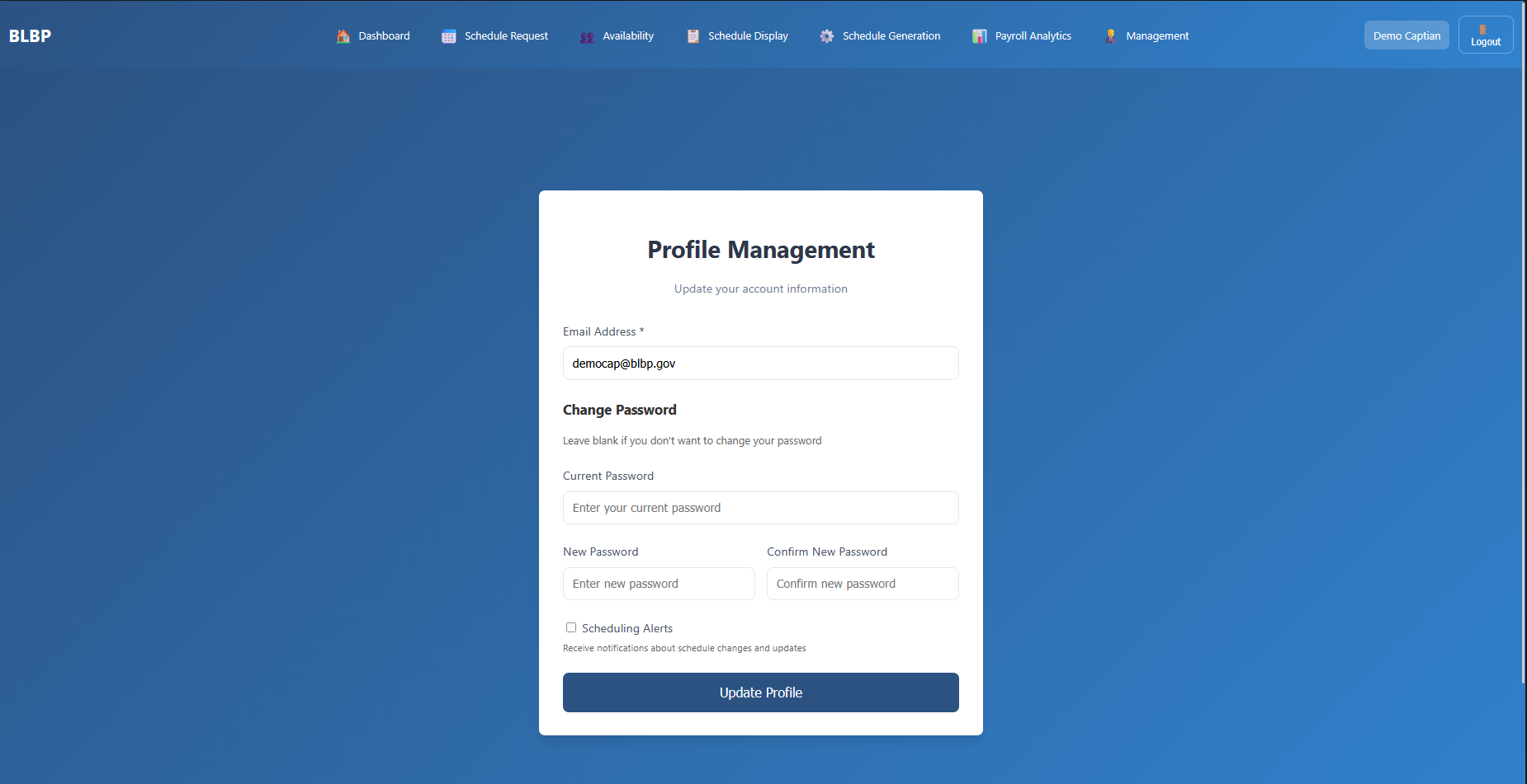 User profile