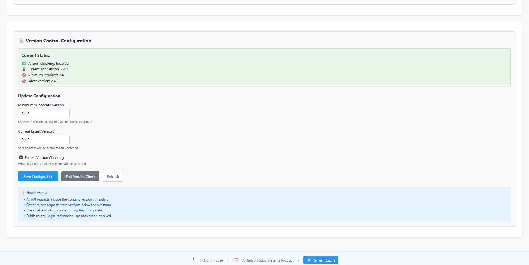 Version config manager